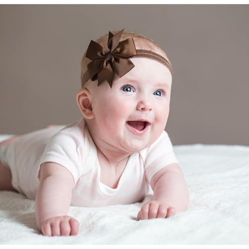 WillingTee Hairband, Baby Girls Headbands 3Inch 40 Colors Grosgrain Ribbon Hair Bows Choice for Baby Girls Infants Toddler Kids Teens and Children - Image 5