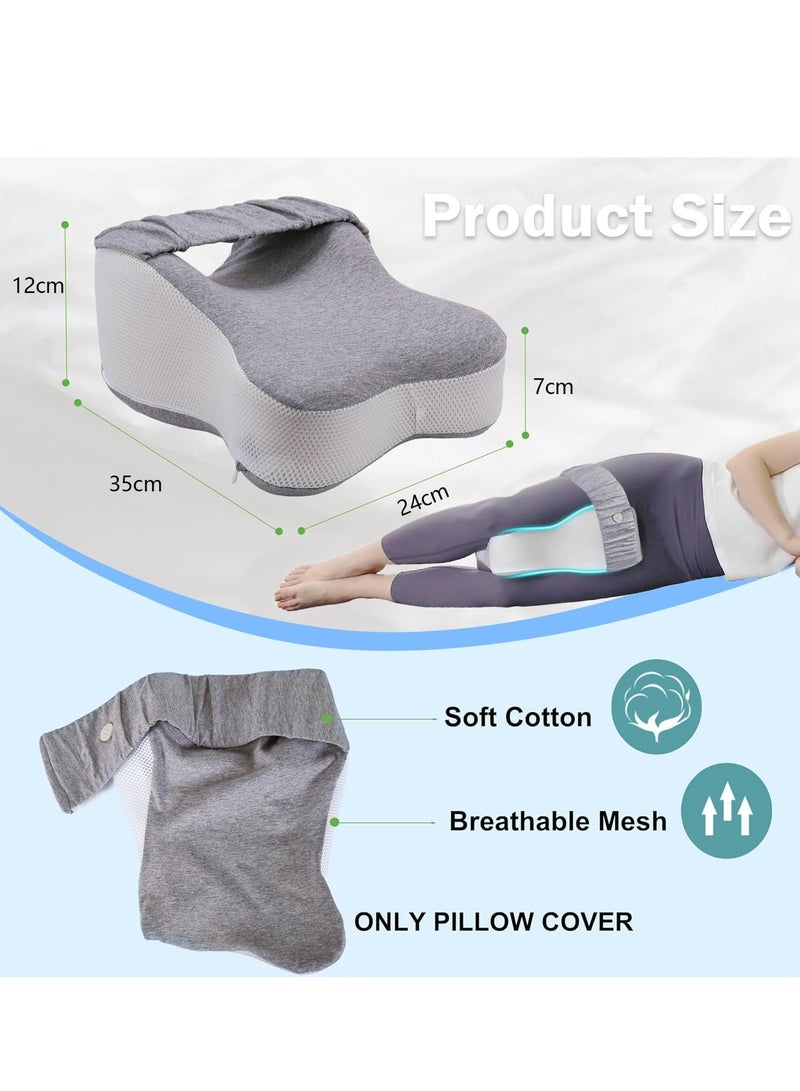 Side sleeping knee pillow, soft spine alignment, side sleeping leg pillow, memory foam leg pillow, sciatica relief, pregnancy sleeping pillow  - Image 3