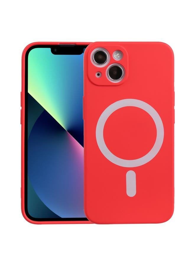 زبون جراب ماج سيف لهاتف iPhone 13 mini من السيليكون السائل المقاوم للصدمات - Image 1