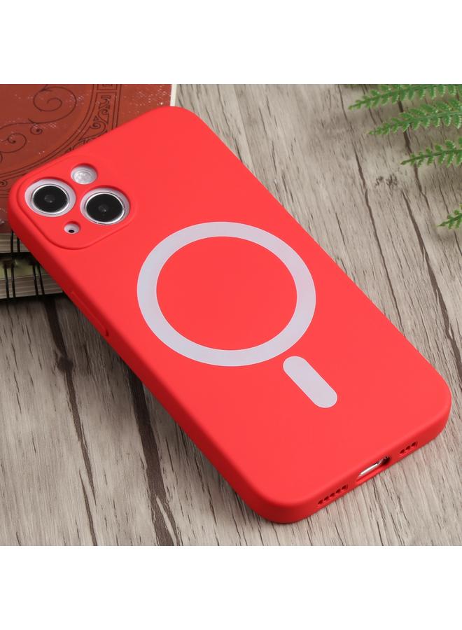 زبون جراب ماج سيف لهاتف iPhone 13 mini من السيليكون السائل المقاوم للصدمات - Image 2