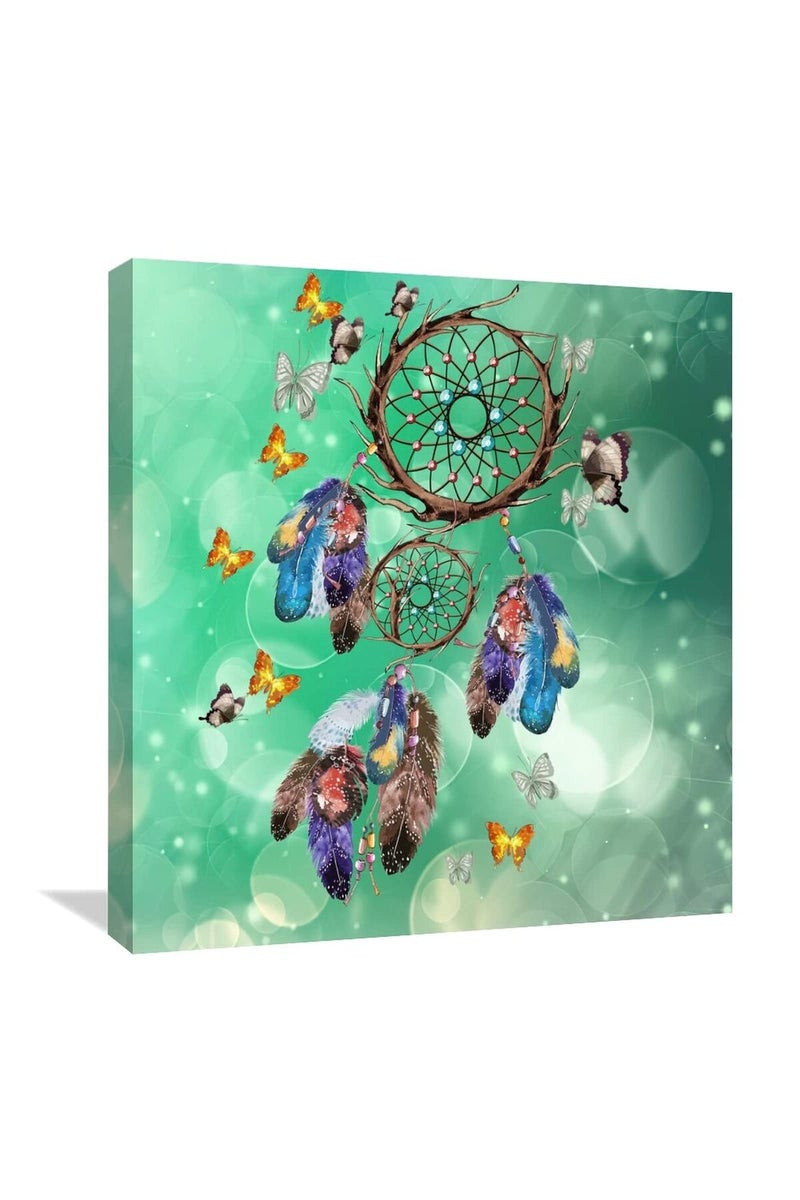 Canvas Wall Art Galaxy Star Dreamcatchers Picture Poster Print - Image 1
