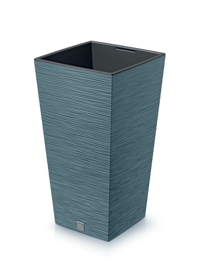 Decor Furu Square Plastic Planter Scandinavian Blue Extra Large  - Image 1