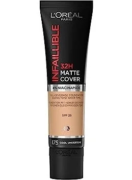 L'OREAL PARIS Infallible 32Hr Matte Cover Foundation 175 Cool Undertone