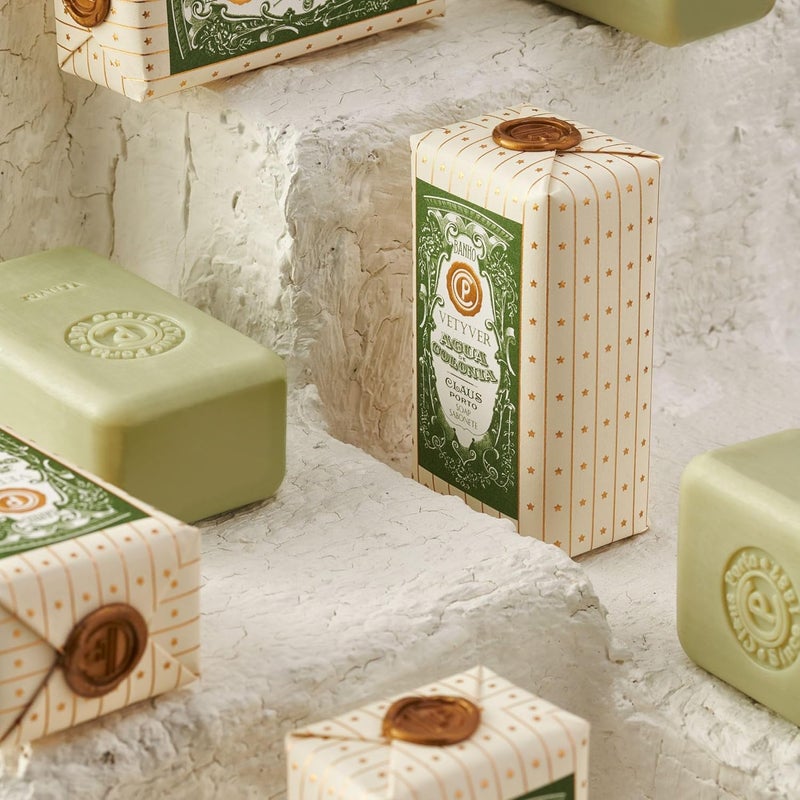 Claus Porto Agua Colonia Vetyver Body Soap for Men Women Soothing Cleansing Nourishing Handcrafted Aromatic Fresh Romantic 150g 53 oz - Image 3