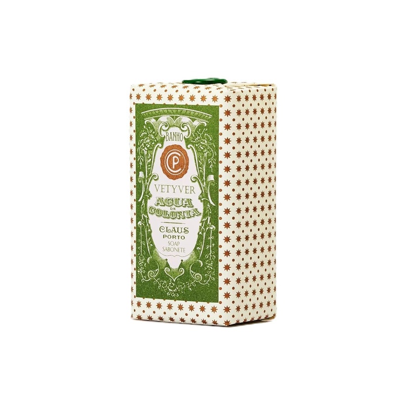 Claus Porto Agua Colonia Vetyver Body Soap for Men Women Soothing Cleansing Nourishing Handcrafted Aromatic Fresh Romantic 150g 53 oz - Image 1