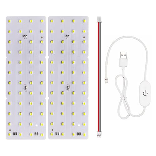 BambooSegD 2PCS Lithophane LED Backlight Board Kit KC009 KC010 for Bambu Lab H2C/X1/P2S/A1 LED Light Board Backlights Makerworld Model Parts USB 3D Print Accessory Photo Model DIY Light Box - Image 1