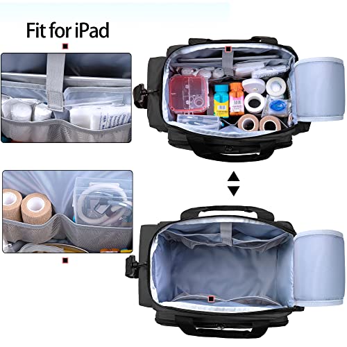 Trunab Home Health Nurse Bag Medical Bag Organizer with Handle and Shoulder Strap for Home Visit, Travel, Nursing Student - Image 3