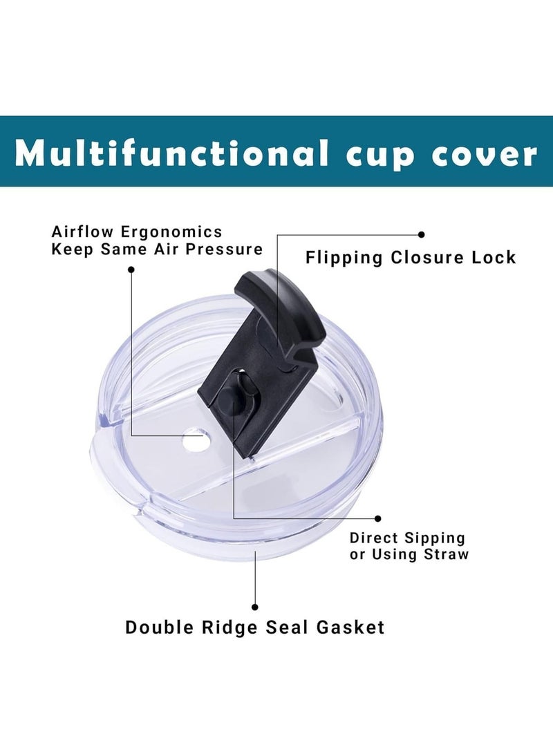 كوب حراري 40 أونصة ستانلس ستيل مع مقبض وشفاط، معزول بتقنية الفراغ مانع للتسرب، كوب سفر للماء والقهوة والمشروبات الباردة (أسود) - view 5