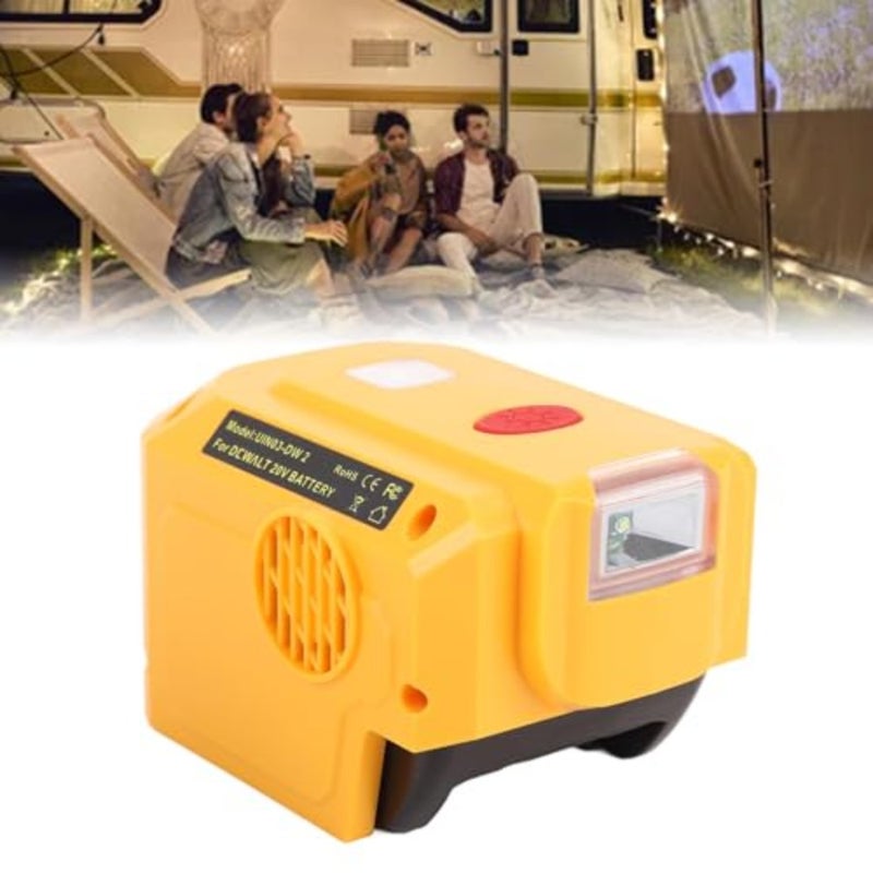 Portable Power Station Camping Hiking Outdoor Activities 18V Battery Inverter 200W Power Inverter With 200LM LED Light - Image 4