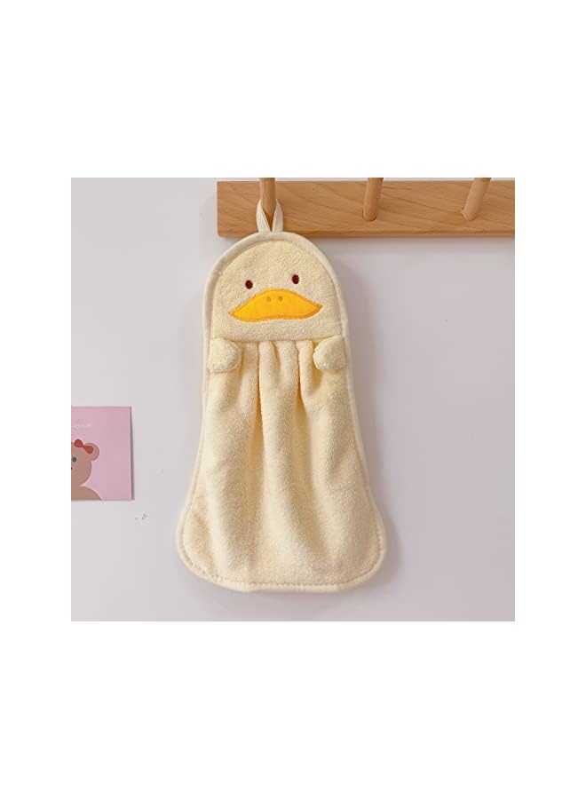 Zaboon Pack Cute Kids Hand Towels With Hanging Loop, Toddler Hanging Hand Towels Microfiber Hand Towels For Bathroom Kitchen Home - Image 3