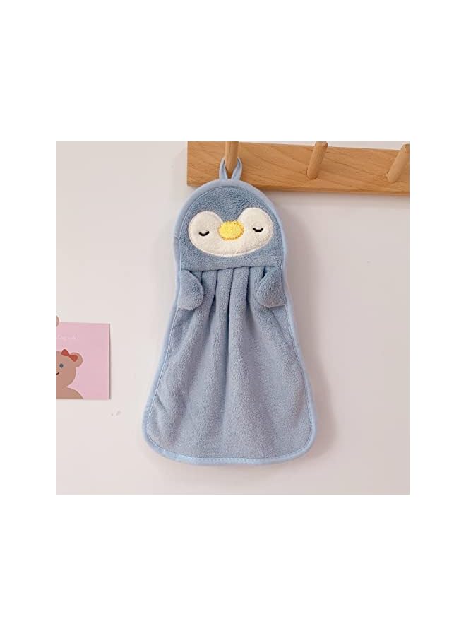 Zaboon Pack Cute Kids Hand Towels With Hanging Loop, Toddler Hanging Hand Towels Microfiber Hand Towels For Bathroom Kitchen Home - Image 4