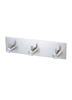 Goolsky Towel Hook Rack Wall Mounted 19cm Coat Hanger with 3 Heavy Duty Hook, Easy to Install Rail for Bedroom, Bathroom, Foyer, Hallway, Garden, Office (304 Stainless Steel Brushed Nickel)  - Image 5