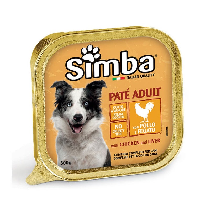 Simba Pate with Chicken and Liver Wet Dog Food - 300 g