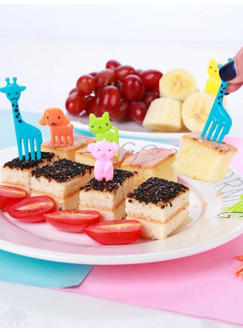 10 Pcs Small Plastic Forks with Cute Animal Design for Kids - Image 5