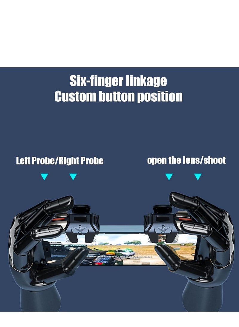 Generic Professional Game Trigger, 4 ons For Pubg gamepad Mobile Controller, Support IOS, Android, And Most Phones And Ipads, Aluminum on, Support mobile COD/PUBG/FORTNITE (The ons)2 Pcs  - Image 3