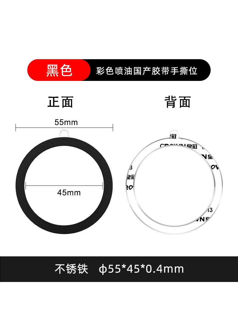 Colorful MagSafe Adhesive Rings for Phones Black domestic glue 