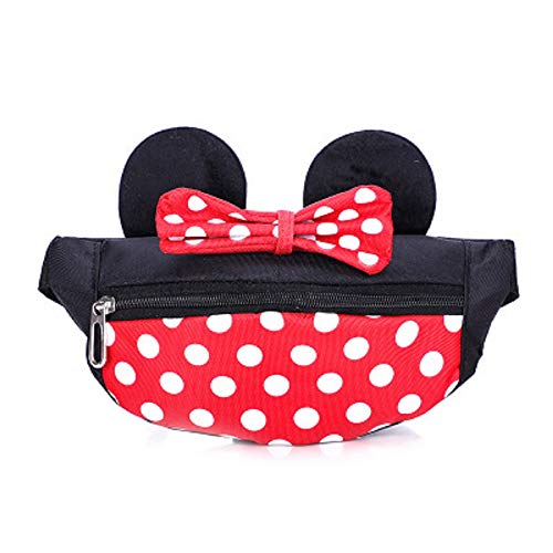 Aibearty Cute Kids Fanny Pack for Little Kids Toddler Waist Bag Children's Mouse Canvas Baby Fanny Pack - Image 1