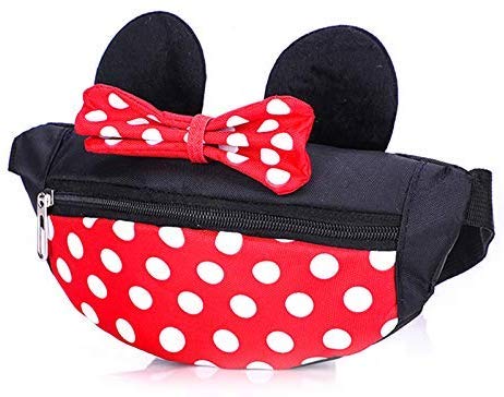 Aibearty Cute Kids Fanny Pack for Little Kids Toddler Waist Bag Children's Mouse Canvas Baby Fanny Pack - Image 2