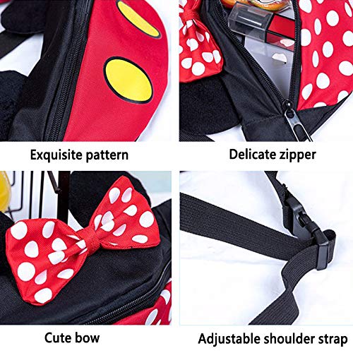 Aibearty Cute Kids Fanny Pack for Little Kids Toddler Waist Bag Children's Mouse Canvas Baby Fanny Pack - Image 4