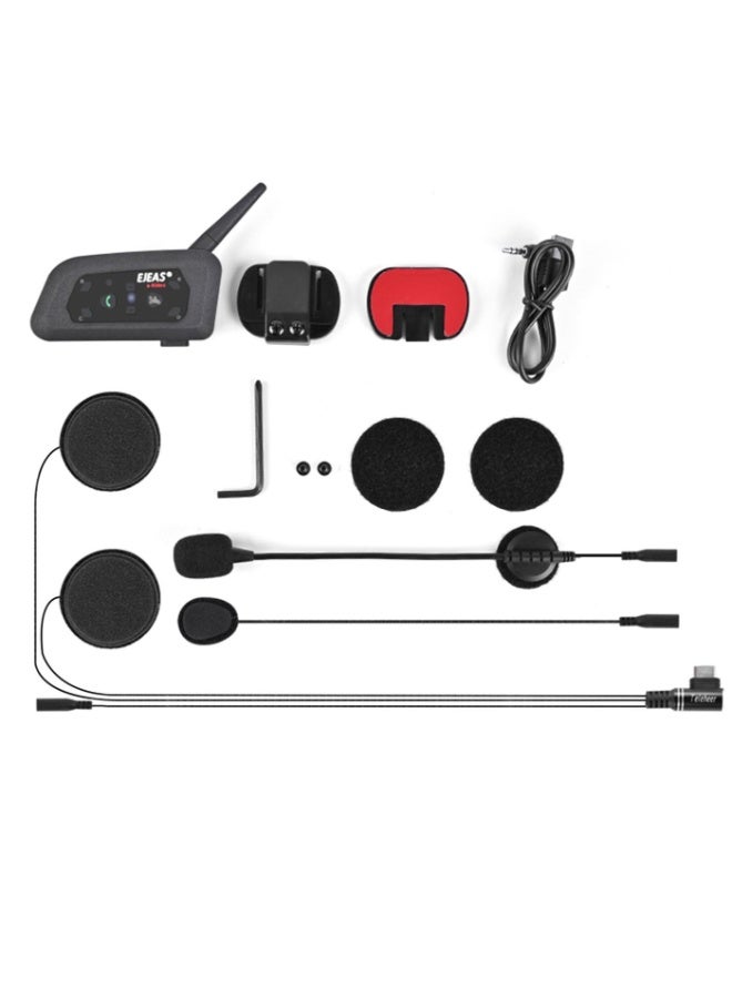 EJEAS 1PCS V6 Plus BT Motorcycle HelmetIntercom Headphone Real-Time Talking - Image 3