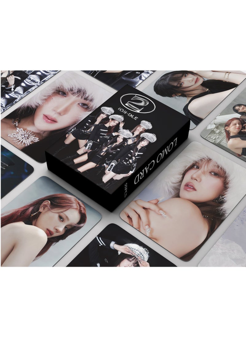 Generic - GIDLE 55PCS New Album (G)I-DLE 2nd Full YUQI MINNIE Jeon Soyeon Mini Lomo Star Card - Image 1