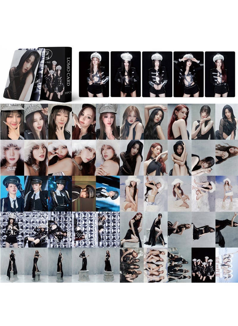 Generic - GIDLE 55PCS New Album (G)I-DLE 2nd Full YUQI MINNIE Jeon Soyeon Mini Lomo Star Card - Image 1