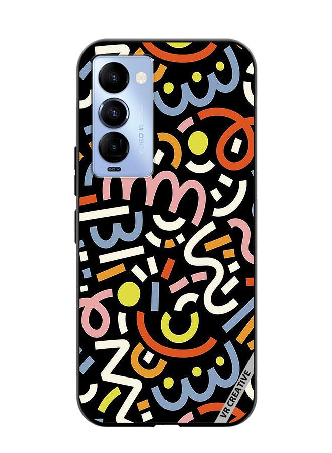VR CREATIVE Protective Case Cover For Tecno Camon 18/18 P Vector Design Multicolour - Image 1