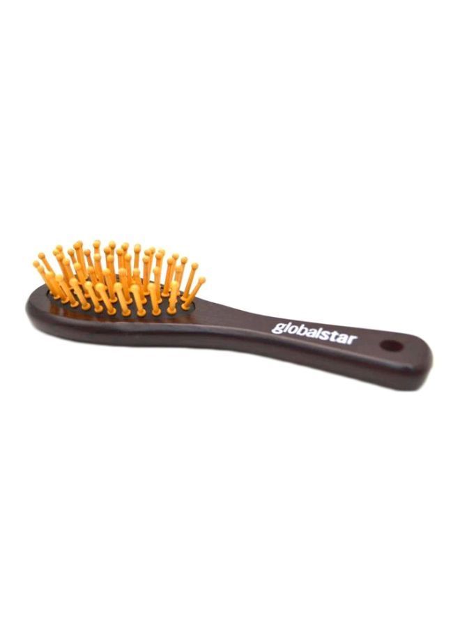 NIBEMINENT Detangler Hair Brush Brown/Yellow - Image 1