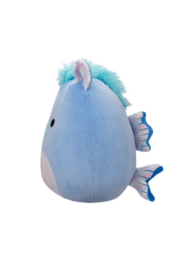 Squishmallows - 12 inch Romano Blue Hippocampus W/Iridescent Belly , Officially Licensed Kellytoy Plush Toy, Colorful Soft Toy, Gift for Kids, Girls & Boys Washable Squishy Stuff Toy Multicolor All Age - Image 1