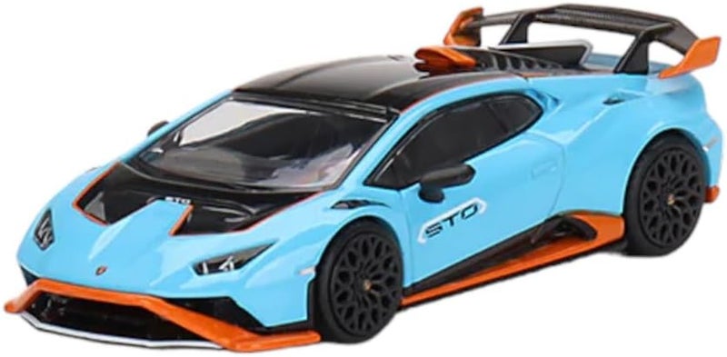 MSZ D-power – Lamborghini STO - Blue| Die-Cast Replica, Ultimate Collector's Item, Super Cars | Toy Vehicles, Metal Toy Car Model - Pull Back Collection | Size - 1:64, For Kids 3+ - Image 1