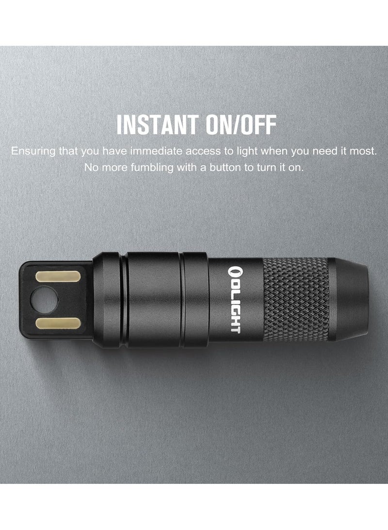 EDC Rechargeable Keychain Flashlight 50 Lumens Compact and Portable Mini LED Keyring Lights with Built-in Battery Ideal for Everyday Carry and Emergencies - Image 3