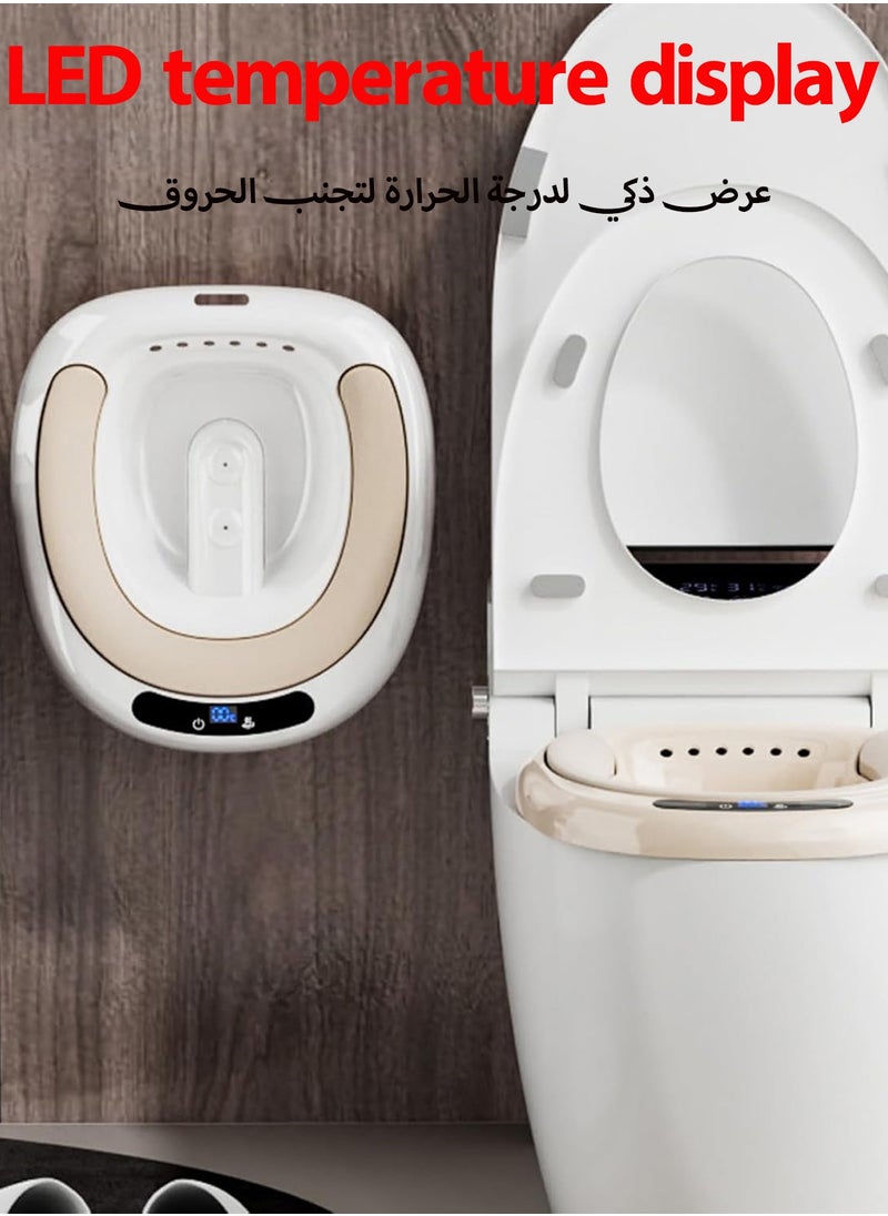 HEROCKX - Toilet Bidet - LED Screen Electric Bidet Suitable For Hemorrhoid Soaking Postpartum Care Bidet - Relieve Inflammation - Image 1