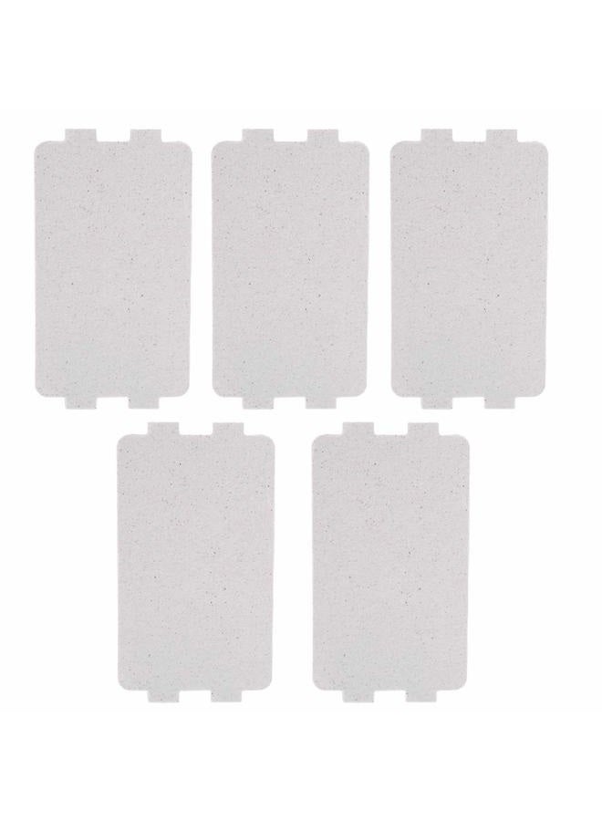 Ejoyous Microwave Oven Mica Plate, 5 Pieces Universal Microwave Oven Mica Sheet Waveguide Cover Heat Insulation Board Replacement Repairing Accessory for Home Kitchen Use, 4.6 x 2.5 inch - Image 1