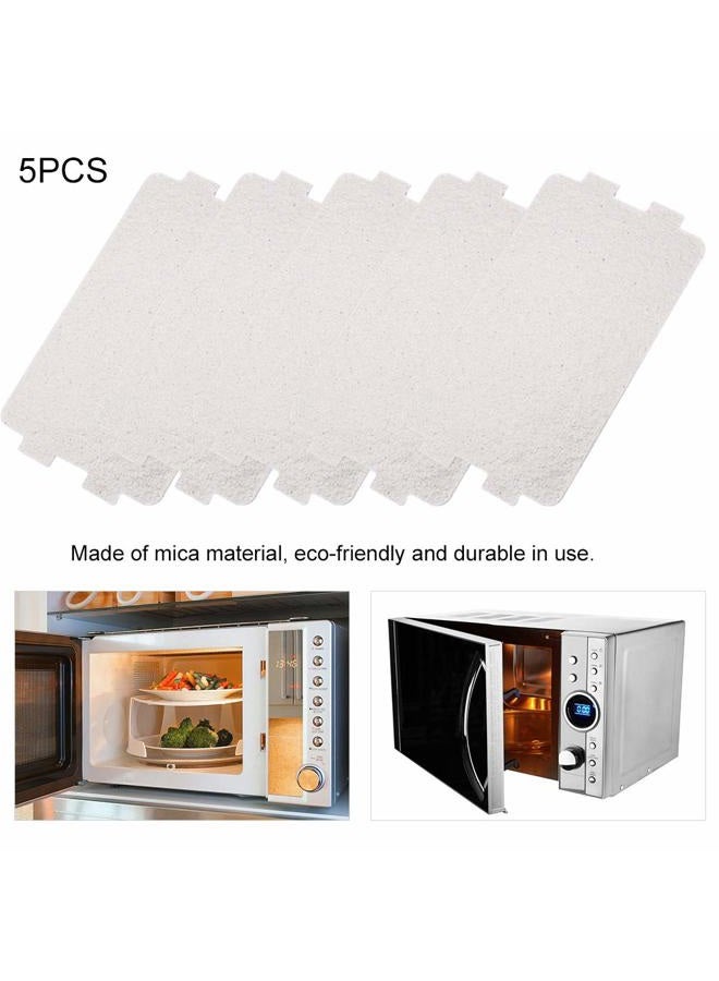 Ejoyous Microwave Oven Mica Plate, 5 Pieces Universal Microwave Oven Mica Sheet Waveguide Cover Heat Insulation Board Replacement Repairing Accessory for Home Kitchen Use, 4.6 x 2.5 inch - Image 2