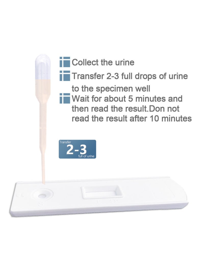 Generic HCG Strip Testing Kit – Early Indicator Tool for Home, 10 Pack with Cups  - Image 3