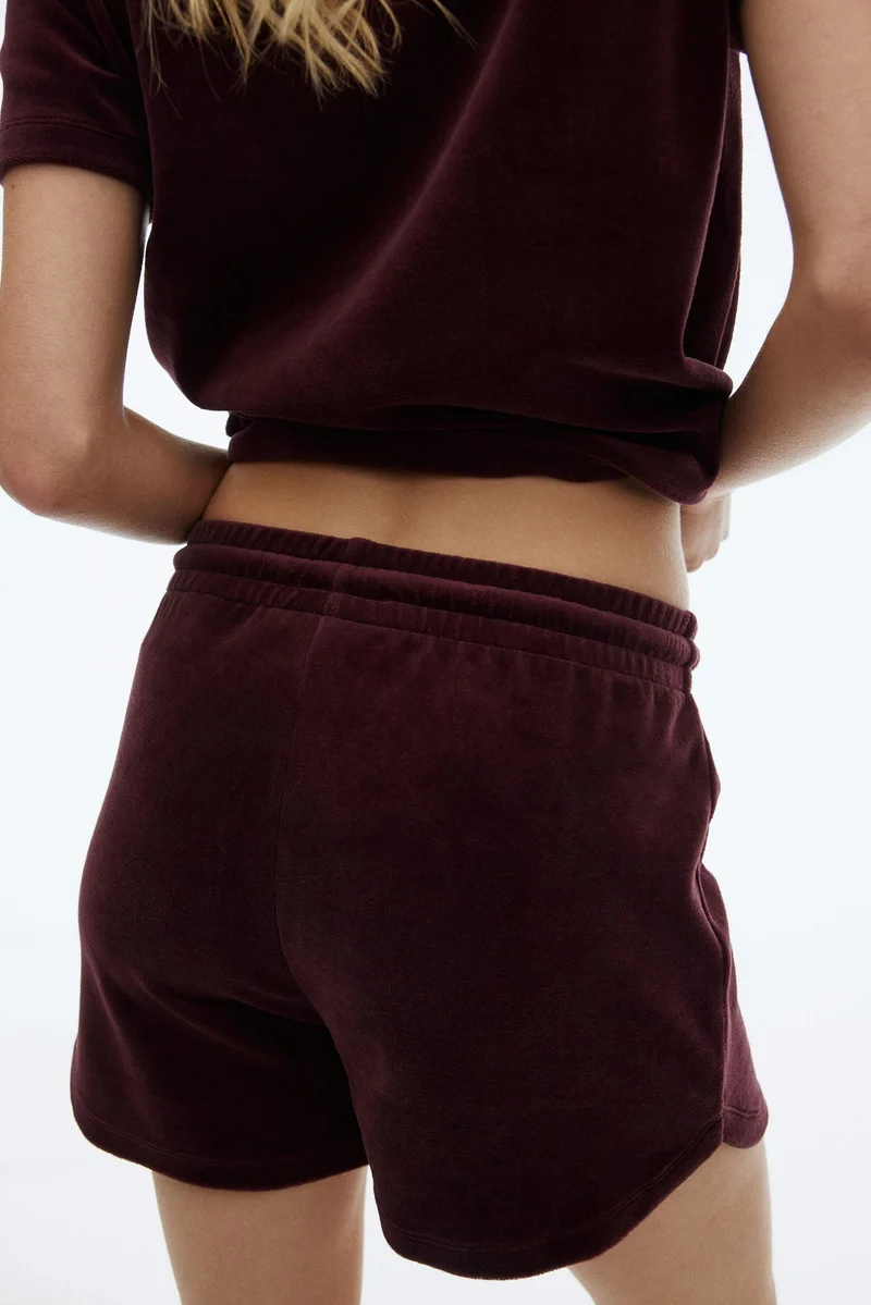 H&M Velour shorts