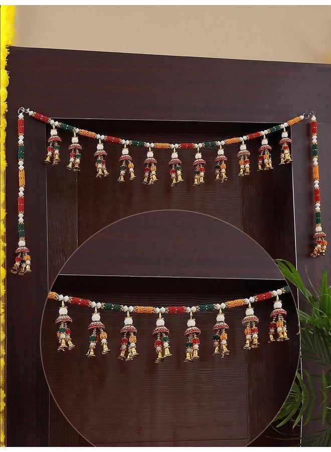 TIED RIBBONS Torans for Main Door Bandhanwar for Entrance Door Wall Hanging Bandarwal for Festive Decor - Decoration Item for Home Decor (Length 36 inch) - Image 1