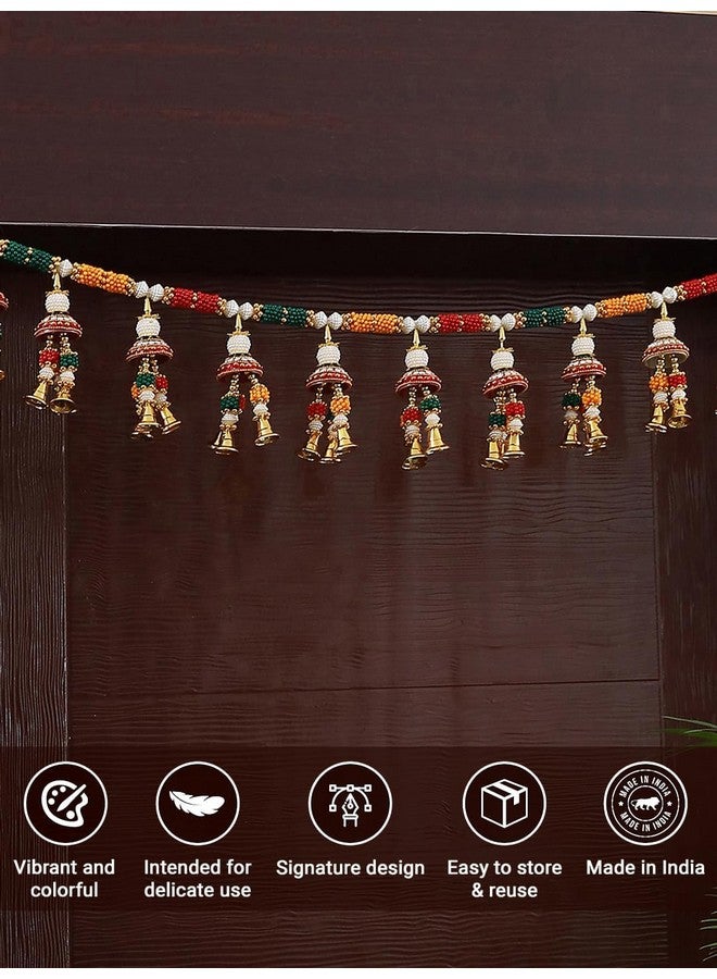 TIED RIBBONS Torans for Main Door Bandhanwar for Entrance Door Wall Hanging Bandarwal for Festive Decor - Decoration Item for Home Decor (Length 36 inch) - Image 2
