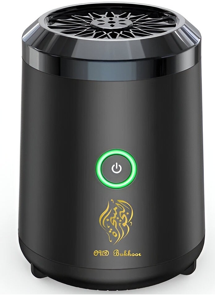 عود بخور نمط جديد USB نوع C سيارة الديكور المحمولة القابلة لإعادة الشحن الكهربائية البخور الموقد الأسود  - Image 1