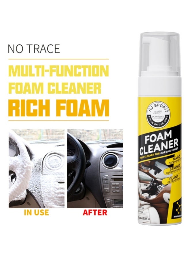 Multipurpose Foam Cleaner Spray,All-Purpose Household Cleaners for Car and Kitchen, Leather Decontamination,Suitable for Car House and Kitchen 200ml - Image 2