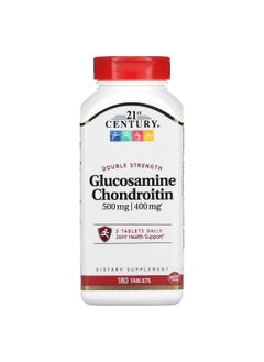 21st Century, Glucosamine Chondroitin, Double Strength, 180 Tablets
