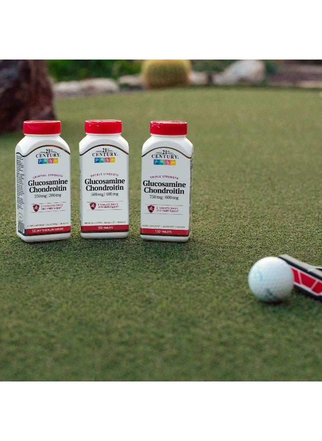 21st CENTURY - 21st Century, Glucosamine Chondroitin, Double Strength, 180 Tablets - Image 1