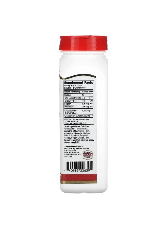 21st CENTURY - 21st Century, Glucosamine Chondroitin, Double Strength, 180 Tablets - Image 1