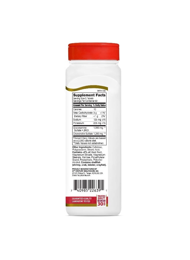 21st CENTURY - 21st Century, Glucosamine Chondroitin, Double Strength, 180 Tablets - Image 1