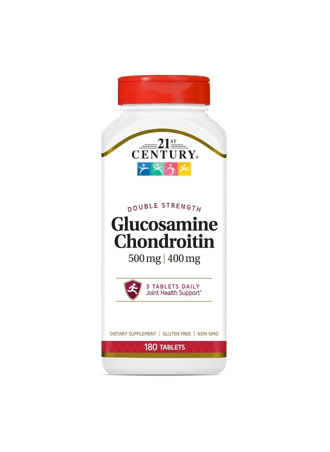 21st CENTURY - 21st Century, Glucosamine Chondroitin, Double Strength, 180 Tablets - Image 1