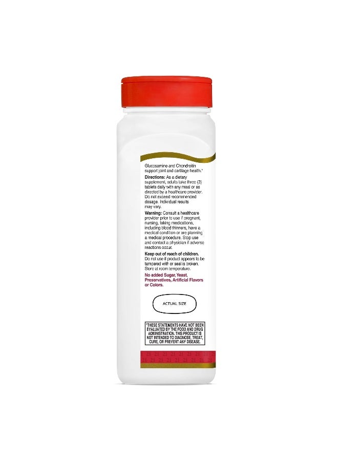 21st CENTURY - 21st Century, Glucosamine Chondroitin, Double Strength, 180 Tablets - Image 1