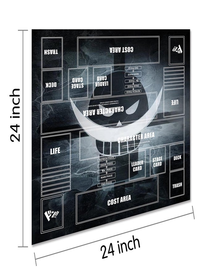 Extalas Playmat for One Piece Card Game for Two Players, 24x24 inches, with 4-Pocket Card Binder Set and 400+ Card Capacity (Smell) - Image 2