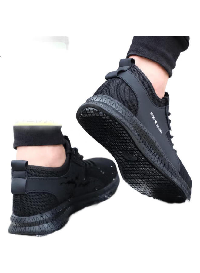 JUNBU Men'S Steel Toe Safety Work Shoes Anti-Smashing Anti-Piercing Anti-Slip Sra Wear-Resistant Safety Work Site Shoes 2052 Size 43 - Image 2