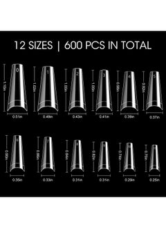 500Pcs Half Cover Coffin Nail Tips Acrylic Nail Tips Krofaue 10 Size Clear Ballerina Nail Tips Half Cover Acrylic False Nail Tips With Box For Nail Tips Art Salons And Home Diy (Clear) - pzsku/Z69D0C4EE491E4DC5313FZ/45/_/1719249447/7348ef0c-4732-4974-8c80-ec36da9bb829