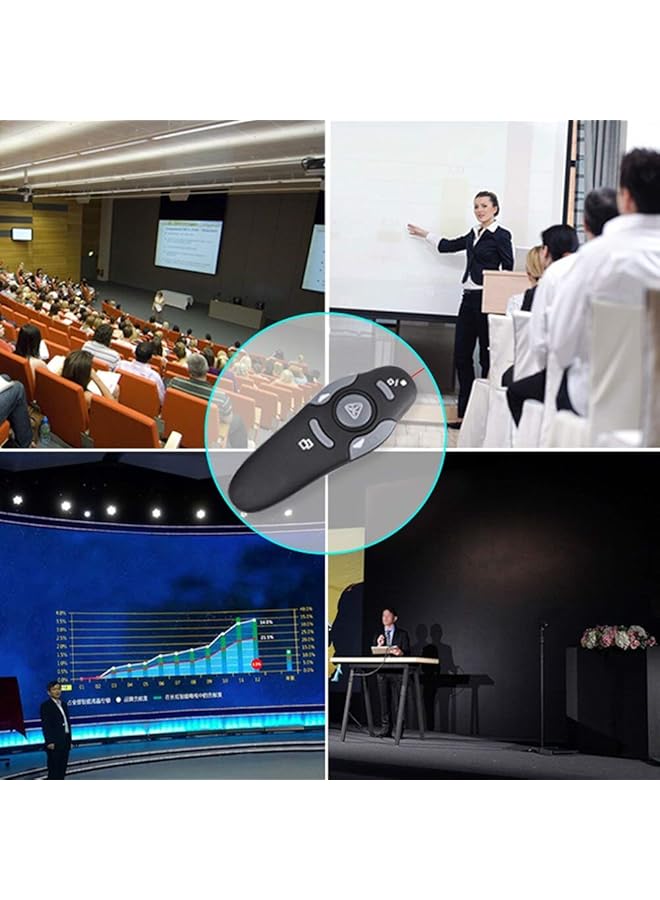 إيروريكس 1 قطعة Rf 2.4 جيجا هرتز لاسلكي USB Powerpoint Ppt عرض تقديمي ماوس جهاز تحكم عن بعد مؤشر ليزر قلم GC863 - Image 3